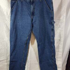 Lot of 2, Full Blue Men's Carpenter Denim Jeans 40x32